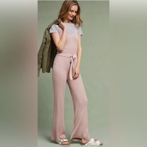 Anthropology Nomad by Morgan Carper Layne Tie-Front Jumpsuit Size Large